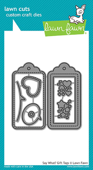 Lawn Fawn Say What? Gift Tags Die Set