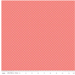 Riley Blake Swiss Dot - Lipstick