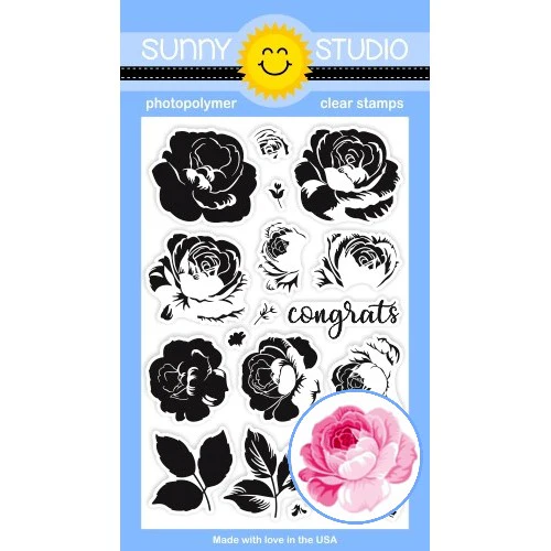 Sunny Studio Everything's Rosy Stamp & Die Set
