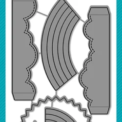 Lawn Fawn Shadow Box Card Rainbow Add-On Die Set
