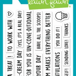 Lawn Fawn Treat Cart Sentiment Add-On Stamp Set