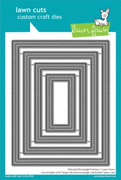Lawn Fawn Stitched Rectangle Frames Die Set