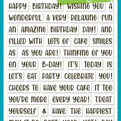 Lawn Fawn Henry's Build-a-Sentiment: Birthday Stamp Set