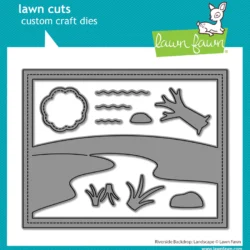 Lawn Fawn Riverside Backdrop: Landscape Die Set