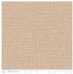 Lori Holt Autumn - Words Tea Dye