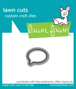 Lawn Fawn Tiny Sentiments: Coffee Die