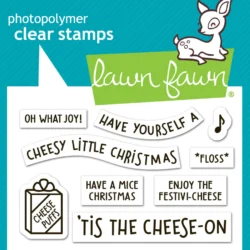 Lawn Fawn Cheesy Christmas Add-On Stamp Set