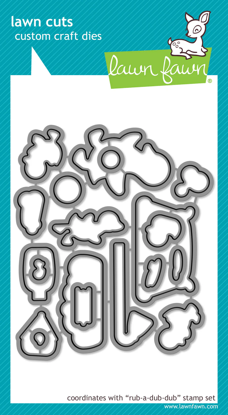 Lawn Fawn Rub-a-Dub-Dub Die Set