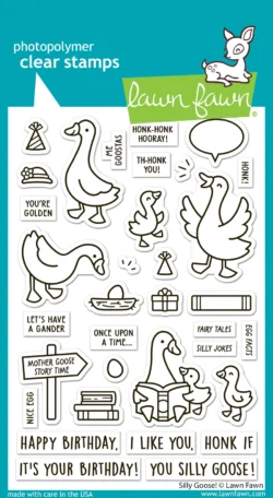 Lawn Fawn Silly Goose! Stamp Set