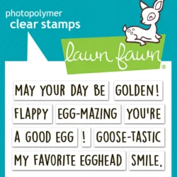 Lawn Fawn Silly Goose! Sentiment Add-On Stamp Set