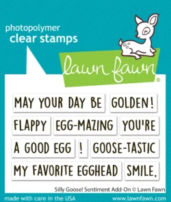 Lawn Fawn Silly Goose! Sentiment Add-On Stamp Set