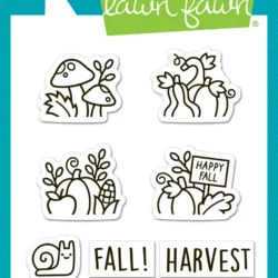 Lawn Fawn Spring Basket Add-On: Fall Stamp Set