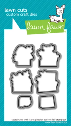 Lawn Fawn Spring Basket Add-On: Fall Die Set