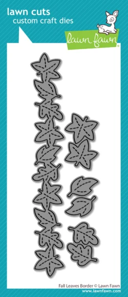 Lawn Fawn Fall Leaves Border Die Set