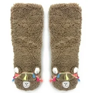 Alpaca Fuzzy Slipper Socks