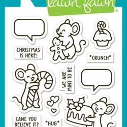 Lawn Fawn Sweet Christmas Mice Stamp Set