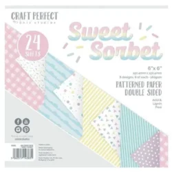 Craft Perfect 6x6 Pad Sweet Sorbet Pattern Paper