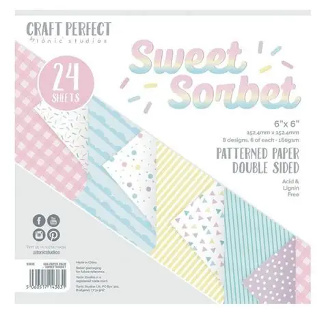 Craft Perfect 6x6 Pad Sweet Sorbet Pattern Paper