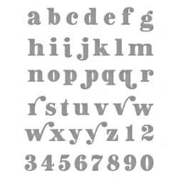 Spellbinders Be Bold Lowercase Alphabet Dies