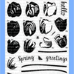 Sunny Studio Timeless Tulips Stamp & Die Set