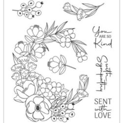 Spellbinders Four Petal Sweet Day Flowers Stamp Set