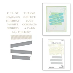 Spellbinders Sentiment Banner Hot Foil Plate & Die Set