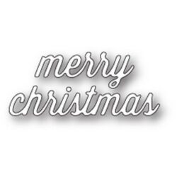 Memory Box Merry Christmas Perky Script Die
