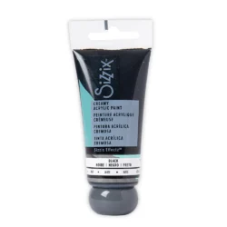 Sizzix Effectz - Creamy Matte Acrylic Paint - Black