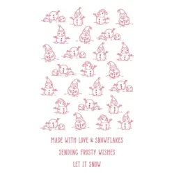 Spellbinders Betterpress Plate - Made with Snowflakes