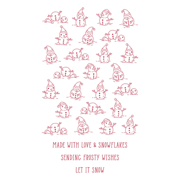 Spellbinders Betterpress Plate - Made with Snowflakes