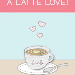 Lawn Fawn Enamel Pin - A Latte Love