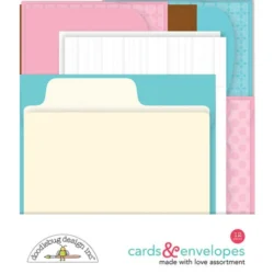 Doodlebug Made with Love Cards & Envelopes
