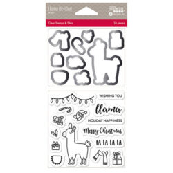 Jillibean LLama Holiday Stamp & Die Set