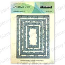 Penny Black Swirly Stitches Die Set