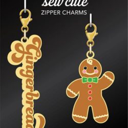 Cathe Holden Zipper Pull - Gingerbread Man