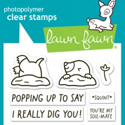 Lawn Fawn A Mole Lot of Love Add-On Stamp Set