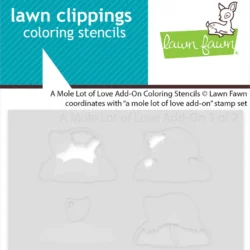 Lawn Fawn A Mole Lot of Love Add-On Coloring Stencil