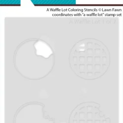 Lawn Fawn A Waffle Lot Coloring Stencil