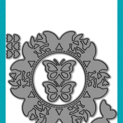 Lawn Fawn Magic Iris Wreath Add-on Die Set