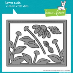 Lawn Fawn Big Blossom Backdrop: Landscape Die Set