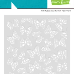 Lawn Fawn Butterfly Background Stencil