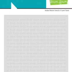 Lawn Fawn Basket Weave Background Stencil