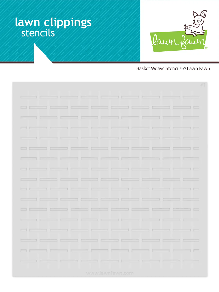 Lawn Fawn Basket Weave Background Stencil