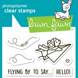 Lawn Fawn Have a Mice Flight Stamp Set