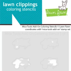Lawn Fawn Mice Tools Add On Coloring Stencils