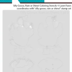 Lawn Fawn Silly Goose, Rain or Shine! Coloring Stencils