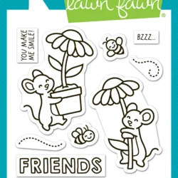 Lawn Fawn Mice Flowers