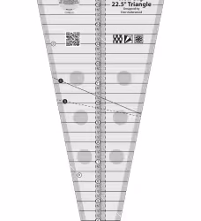 Creative Grids Ruler- 22.5 degree Triangle Ruler