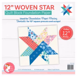 12" Woven Star Foundation Papers