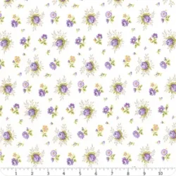 Moda Georgia - Small Roses White